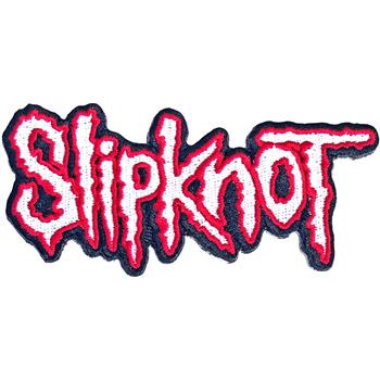 Slipknot Logo Cut Out Red Border Patch