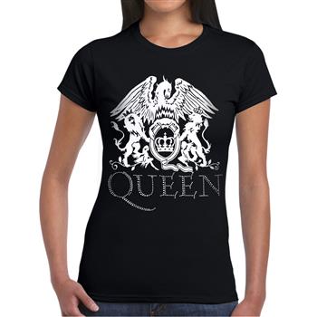 Queen Logo Diamante T-Shirt