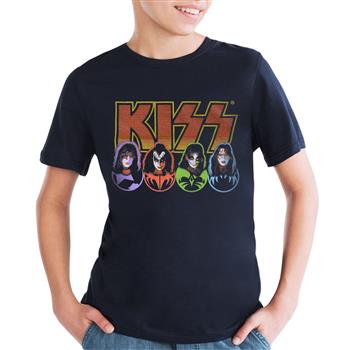 KISS Logo, Faces & Icons Youth T-Shirt