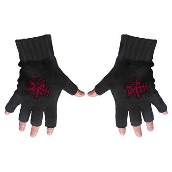 Death Logo Fingerless Gloves