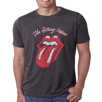 Rolling Stones Logo & Tongue Distressed T-Shirt