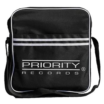 Priority Records Logo Zip Top Messenger Bag