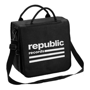 Republic Records Logo Zip Top Vinyl Backpack