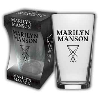 Marilyn Manson Logo Beer Glass