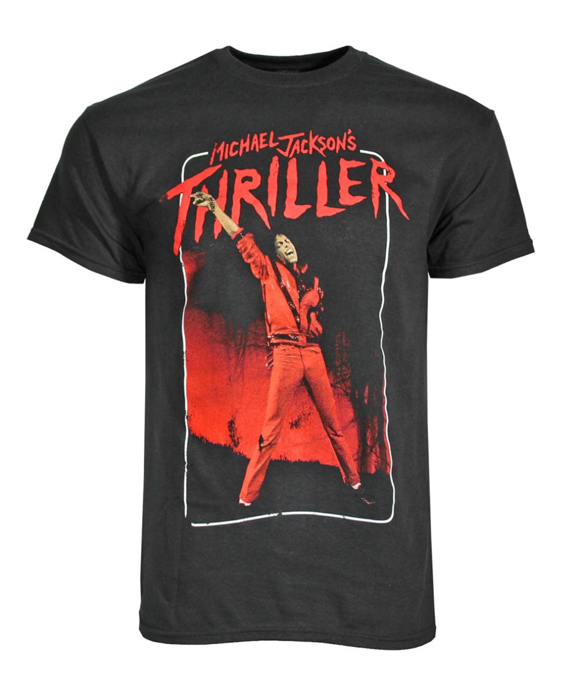 Michael Jackson Thriller Arm Up Black  T-Shirt