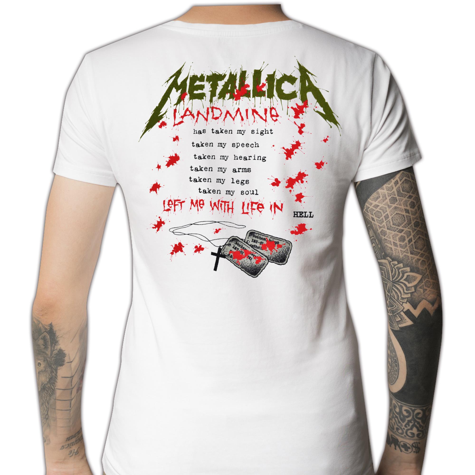 vejviser smog tempereret Metallica One (Single Artwork) T-Shirt Men | Loudtrax