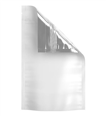 MYLAR WHITE VISTA ZIPLOCK BAGS