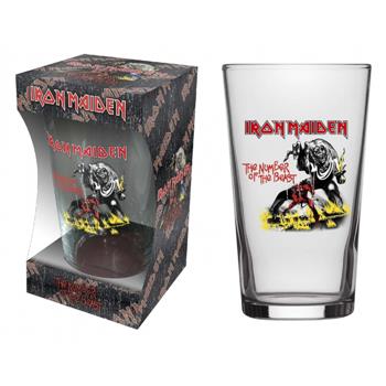 Iron Maiden Number of The Beast Beer Glass