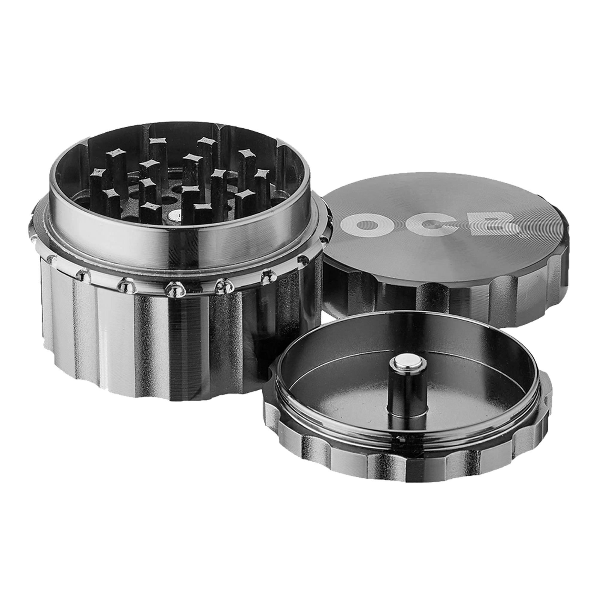 50mm Hipster 4 Part Breakdown Grinder - Assorted Colors, Up-N-Smoke