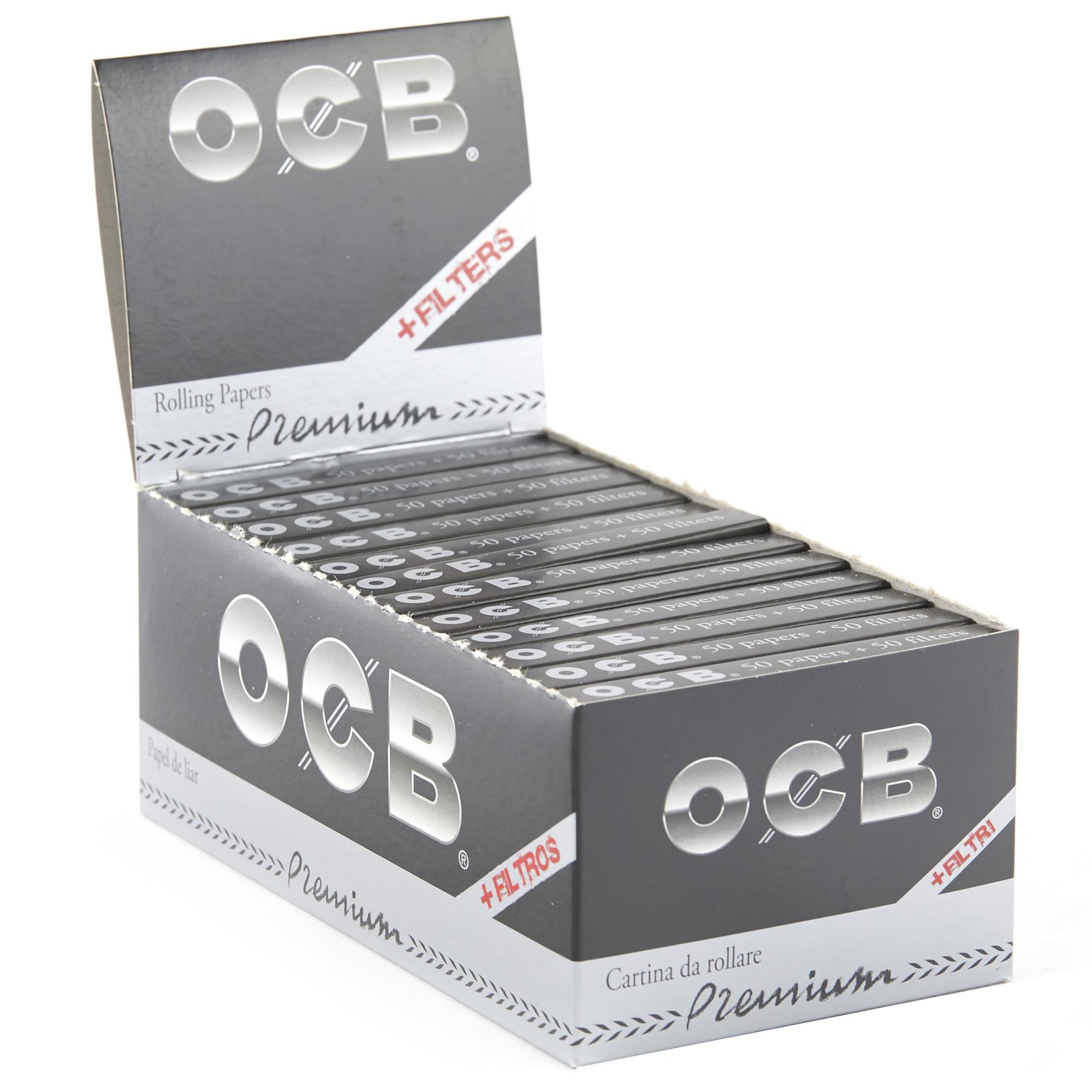 Ocb Premium Black Ks Slim + Filters Rolling Papers & Supplies 