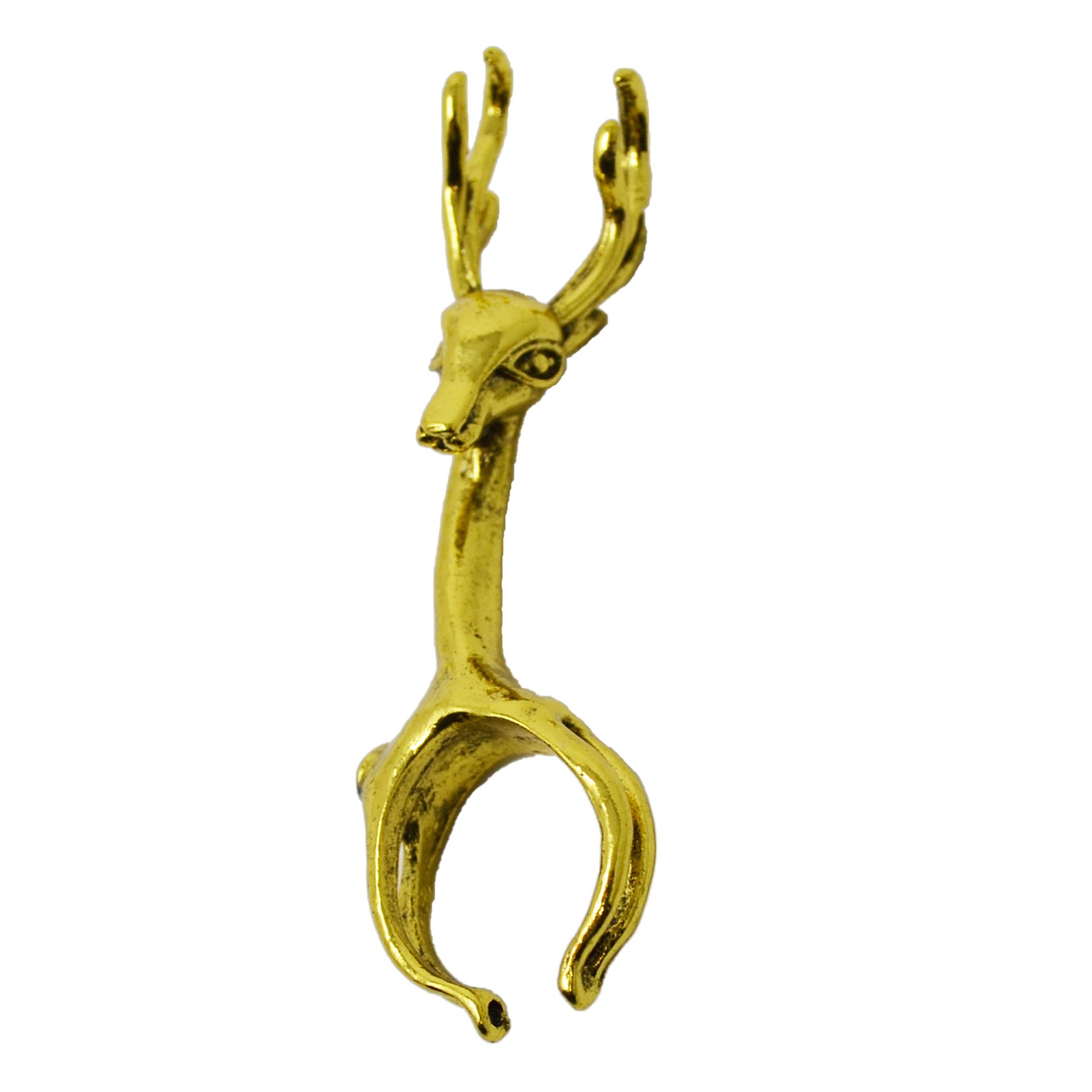 OH DEER I'M STONED GOLD JOINT HOLDER RING