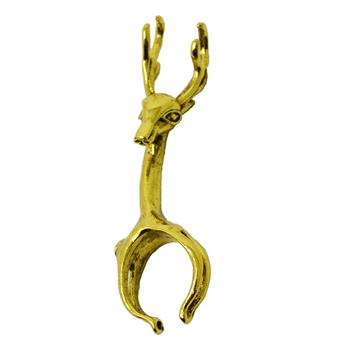  OH DEER I'M STONED GOLD JOINT HOLDER RING