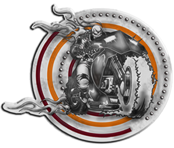 Ghost Rider On Bike Belt Buckle