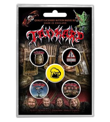 Tankard One Foot In The Grave Button Pin Set