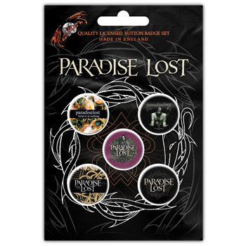Paradise Lost Crown Of Thorns Button Pin Set