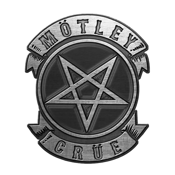 Motley Crue Pentagram Metal Pin