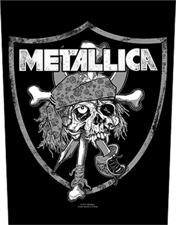 Metallica Pirate Skull Raiders Backpatch