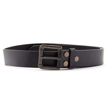  Plain Black Leather Belt