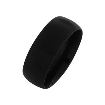  Plain IP Black Matte Ring