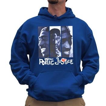 Tupac Poetic Justice Blue Hoodie