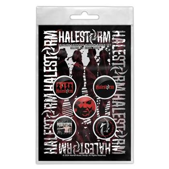 Halestorm Portrait Button Pin Set