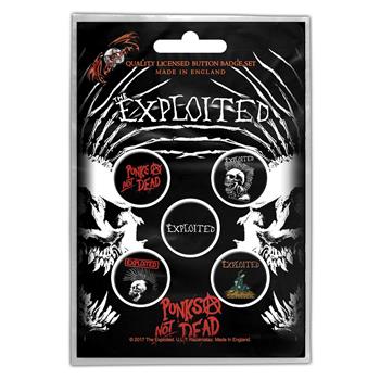 Exploited (the) Punk's Not Dead Button Pin Set