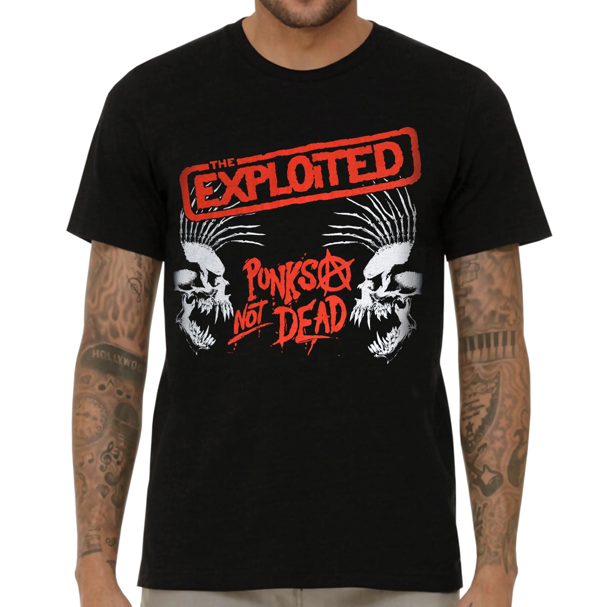 Punks Not Dead/Skulls T-Shirt