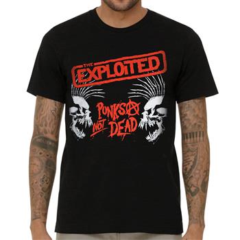 Exploited (The) Punks Not Dead/Skulls T-Shirt