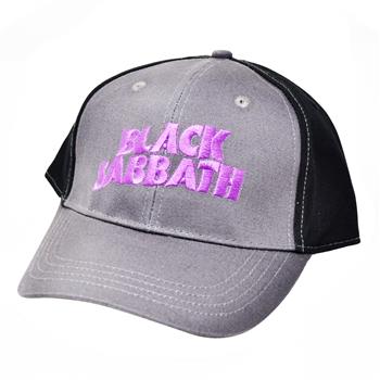 Black Sabbath Purple Logo Black & Grey Baseball Cap