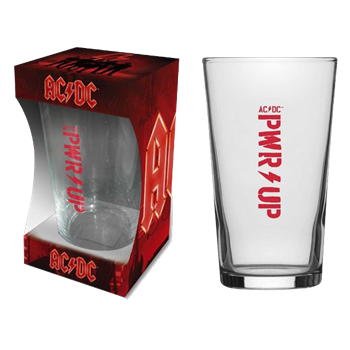 AC/DC Pwr Up Beer Glass Swag | Loudtrax