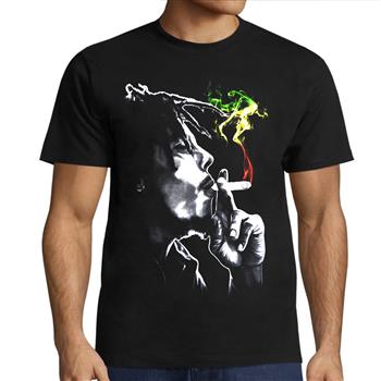 Bob Marley Rasta Smoke T Shirt