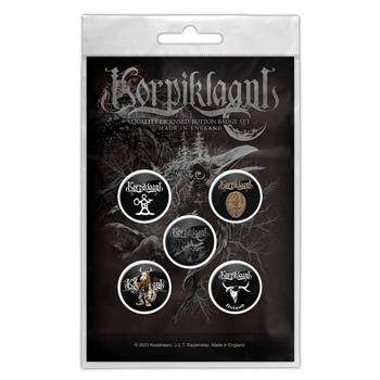 Korpiklaani Raven Button Pin Set