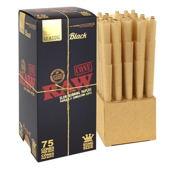  RAW BLACK PRE-ROLLED CONE KING SIZE SLIM MINI TOWER