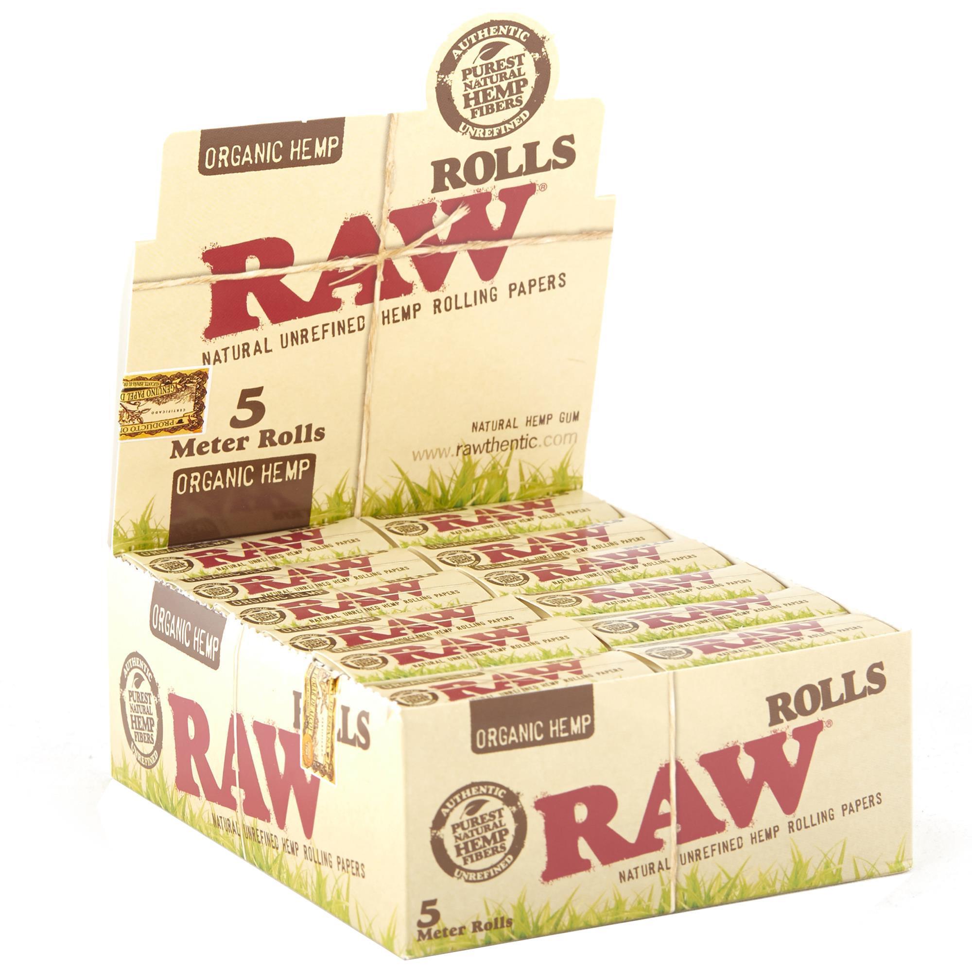 Raw Organic Hemp 5 Meter Rolls Natural Unrefined Hemp Rolling Papers 