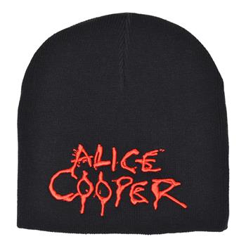 Alice Cooper Red 3D embroidered Logo Beanie