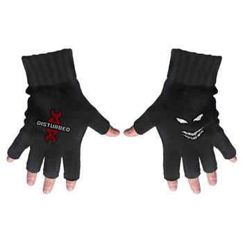 Disturbed Red DNA Fingerless Gloves