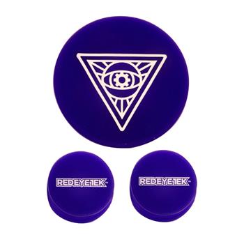  RED EYE TEK PURPLE SILICONE WATER PIPE CLEANING CAPS