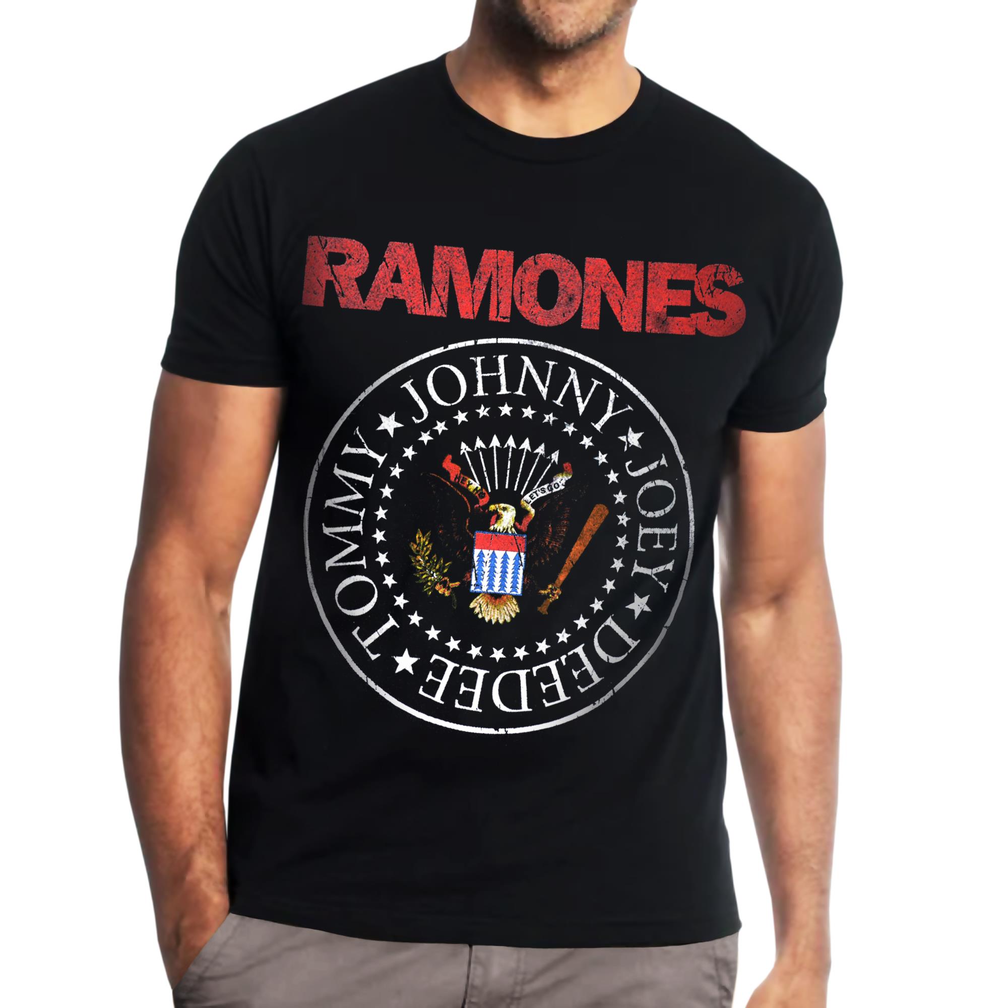 Red Ramones Loudtrax T-Shirt Logo Men |