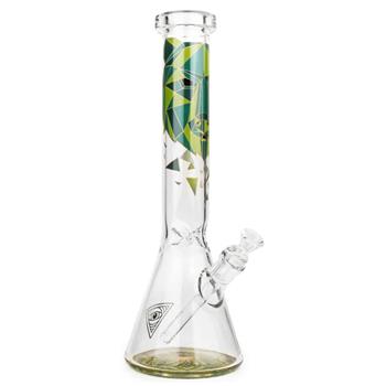  RED EYE GLASS BEAR BEAKER BASE 15 BONG