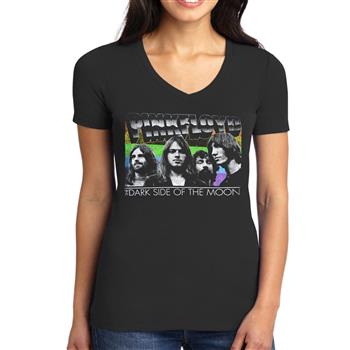 Pink Floyd Retro Faces V-Neck T-Shirt