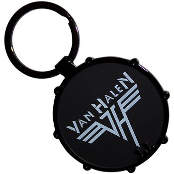Van Halen Retro Logo Drum [Double-Sided] Keychain
