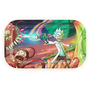 Rick & Morty RICK & MORTY SHOOTS SPACE INVADERS MEDIUM TRAY