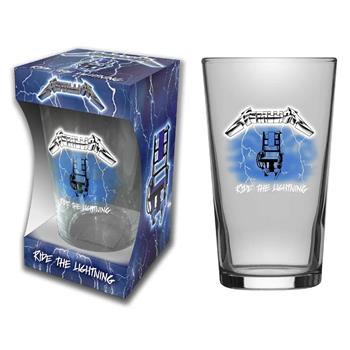 Metallica Ride the Lightning Beer Glass