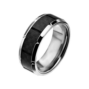  Ridged Edge With Center Solid Carbon Fiber Ring