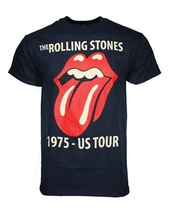 Rolling Stones Rolling Stones Classic Tour 1975 Navy T-Shirt