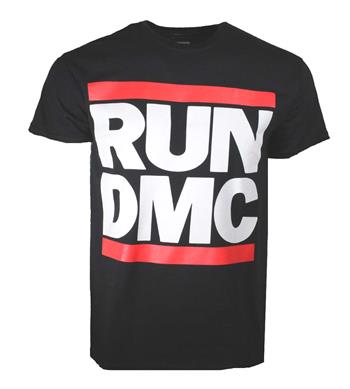 Run D.M.C. Run DMC Logo Black T-Shirt