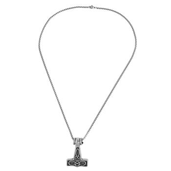  S STEEL 24IN/61CM MJOLNIR NECKLACE