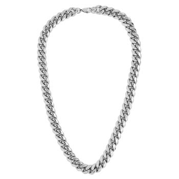  S STEEL NK 22IN/56CM MIAMI CHAIN LINK NECKLACE