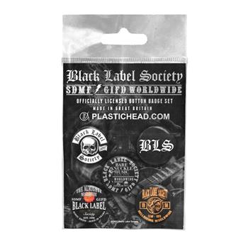 Black Label Society S/T Button Pin Set