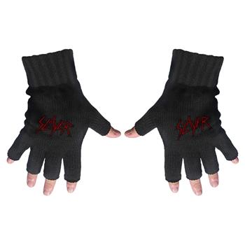 Slayer Scratched Logo Fingerless Gloves